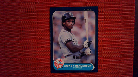 1986 Fleer #108 Rickey Henderson (See Scans) Baseball Default Title