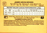1987 Donruss  #627 Kevin Brown - Rookie Default Title