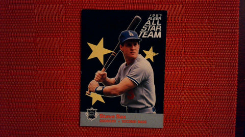 1987 Fleer All Star#4 Steve Sax InsertBaseball Default Title