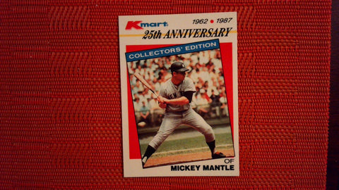 1987 Topps Kmart #5 Mickey Mantle 25th Anniversary (See Scans) Baseball Default Title