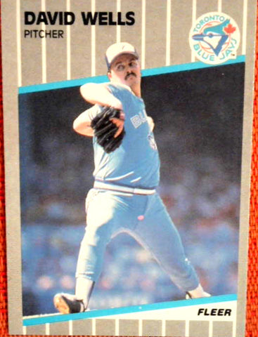 1989 Fleer  #247 David Wells- Rookie Default Title