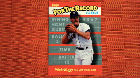 1989 Fleer Insert #1 Wade Boggs For the Record Baseball Default Title