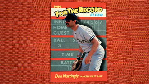 1989 Fleer Insert #6 Don Mattingly For the Record Baseball Default Title