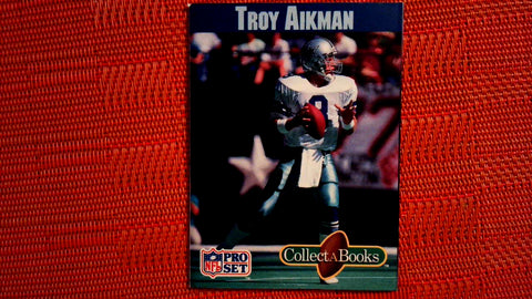 1990 Pro Set Collect-A-Books Football Card #17 Troy Aikman (See Scans) Default Title