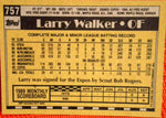 1990 Topps   #757 Larry Walker- Rookie Default Title