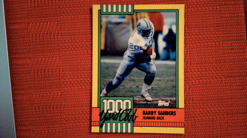1990 Topps 1000 Yard Club #3 Barry Sanders Football Default Title