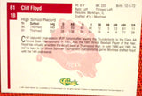 1991 Classic Draft Pick  #61 Cliff Floyd Default Title