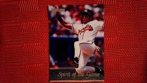 1992 Donruss Play at the Plate #SG2 Dave Justice (Spirit of the Game) Default Title