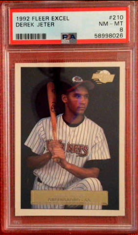 1992 Fleer Excel PSA 8 #210 Derek Jeter Default Title