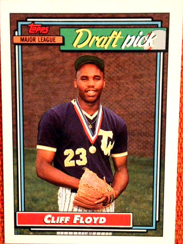 1992 Topps Major League Draft Pick #186 Cliff Floyd- Rookie Default Title