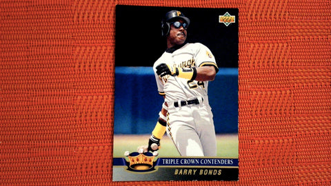 1992 Upper Deck Insert #TC1 Barry Bonds Triple Crown Contenders Baseball Default Title