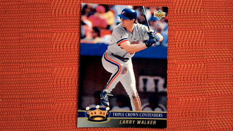 1992 Upper Deck Insert #TC10 Larry Walker Triple Crown Contenders Baseball Default Title