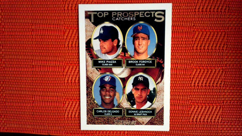 1993 Topps Prospects Catchers #701 Mike Piazza/Brook Fordyce/Carlos Delgado/Donnie Leshnock Default Title