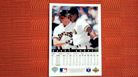 1993 Upper Deck #567 Barry Bonds Baseball Default Title