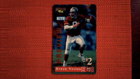 1995 Classic Pro Line Series II GTE $2 Prepaid Phone Card Promo #NNO Steve Young Football Default Title