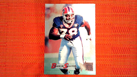 1995 Fleer Metal Silver Football #19 Bruce Smith Default Title