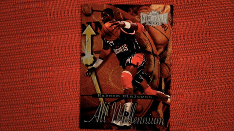 1997-98 Skybox Metal Universe Basketball All Millennium #15 Hakeem Olajuwon Insert Default Title