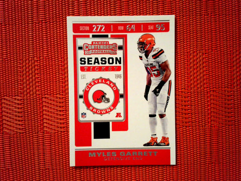 2019 Panini Contenders NFL 19 Myles Garrett - Cleveland Browns (Base)