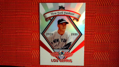 2009 Topps Platinum Refractor #PR-19 Lou Gehrig Default Title