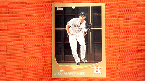 2013 Topps Baseball #377 JD Martinez Gold 638/2013