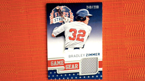 2015 Panini USA Stars and Stripes Baseball Game Gear Materials #15 Bradley Zimmer 240/299 - Toronto Blue Jays Default Title