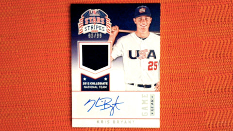 2015 Panini USA Stars and Stripes Baseball Game Gear Materials #56 Kris Bryant 96/99 Default Title