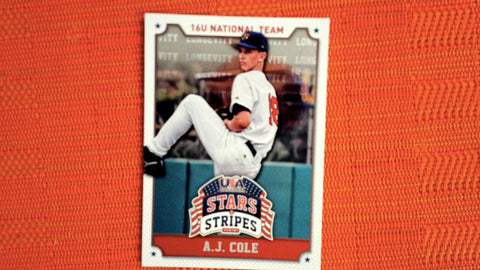 2015 Panini USA Stars and Stripes Baseball Longevity #1 A.J. Cole Default Title