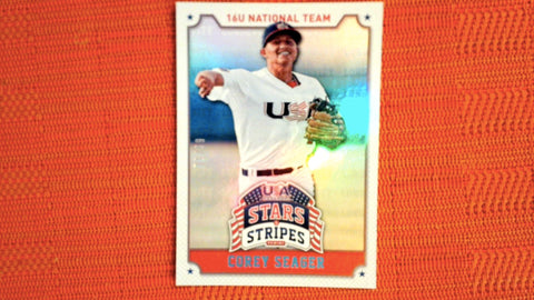 2015 Panini USA Stars and Stripes Baseball Longevity Holo Foil #25 Corey Seager 71/99 Default Title