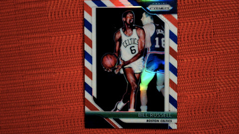 2018-19 Panini Prizm Basketball #25 Bill Russell Red White and Blue Default Title