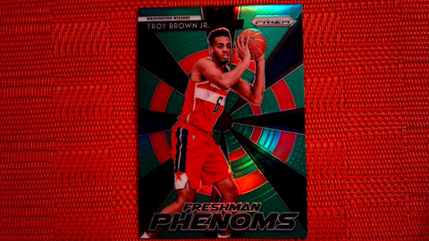 2018-19 Panini Prizm Basketball Freshman Phenoms Green Prizm #11 Troy Brown Jr. - Rookie Default Title