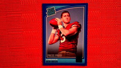 2018 Donruss Panini Rated Rookie Press Proof Blue #302 Josh Rosen Default Title