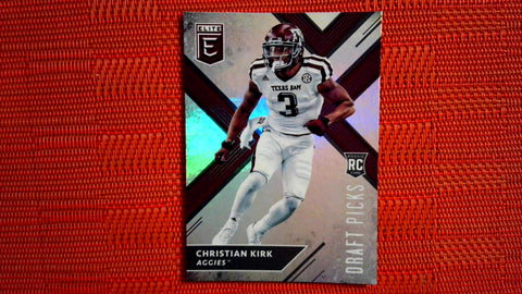 2018 Panini Elite Draft Picks White Jersey #109 CHristian Kirk Default Title