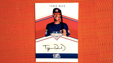 2018 Panini Stars & Stripes USA Baseball 14U National Team Signatures Set Black Ink #14NT-TR Tyree Reed 9/23 - Oregon State Default Title