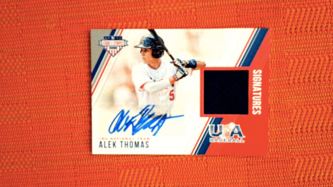 2018 Panini Stars & Stripes USA Baseball Stars and Stripes National Team Signatures #27 Alek Thomas 128/299 Default Title