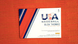 2018 Panini Stars & Stripes USA Baseball Stars and Stripes National Team Signatures #27 Alek Thomas 128/299 Default Title