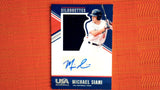 2018 Panini Stars & Stripes USA Baseball USA National Team Silhouettes Signatures Jerseys #41 Michael Siani 056/199 -Cincinnati Reds Default Title