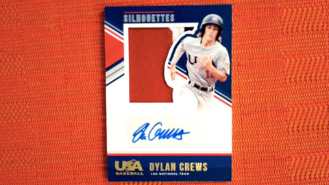 2018 Panini Stars & Stripes USA Baseball USA National Team Silhouettes Signatures Jerseys Prime #50 Dylan Crews 23/25 - LSU Default Title