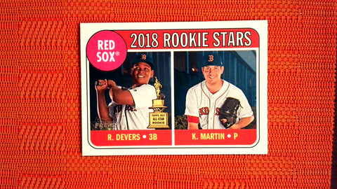 2018 Topps Hertiage Rookie Stars #189 Rafael Devers/Kyle Martin Default Title
