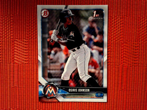 2018 Bowman Draft BD-103 Osiris Johnson - Miami Marlins (Base)