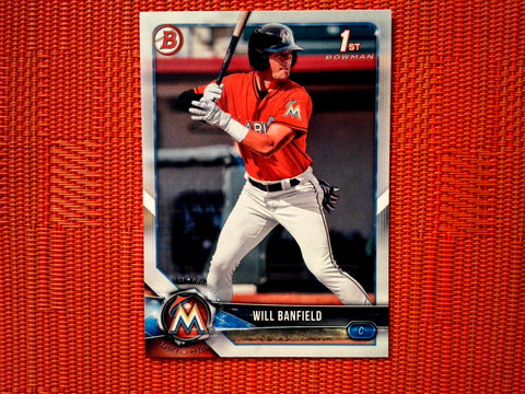 2018 Bowman Draft BD-113 Will Banfield - Miami Marlins (Base)