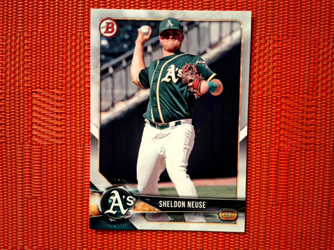 2018 Bowman Draft BD-123 Sheldon Neuse - Oakland Athletics (Base)