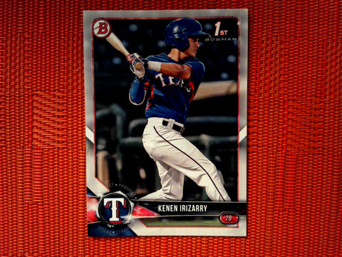 2018 Bowman Draft BD-140 Kenen Irizarry - Texas Rangers (Base)