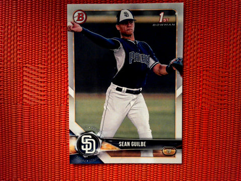 2018 Bowman Draft BD-144 Sean Guilbe - San Diego Padres (Base)