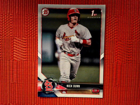 2018 Bowman Draft BD-149 Nick Dunn - St. Louis Cardinals (Base)