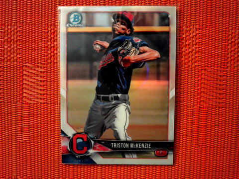 2018 Bowman Draft BD-162 Triston McKenzie - Cleveland Indians (Chrome)