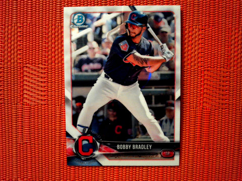 2018 Bowman Draft BD-163 Bobby Bradley - Cleveland Indians (Chrome)