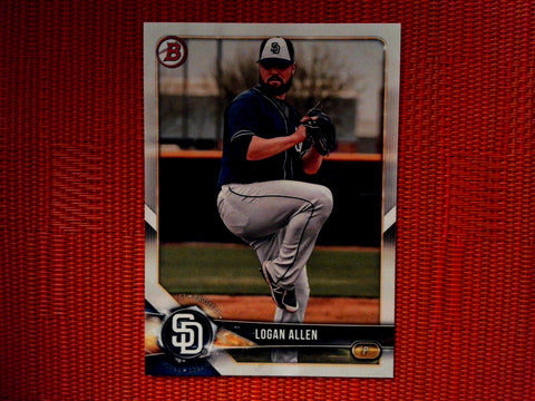 2018 Bowman Draft BD-169 Logan Allen - San Diego Padres (Base)