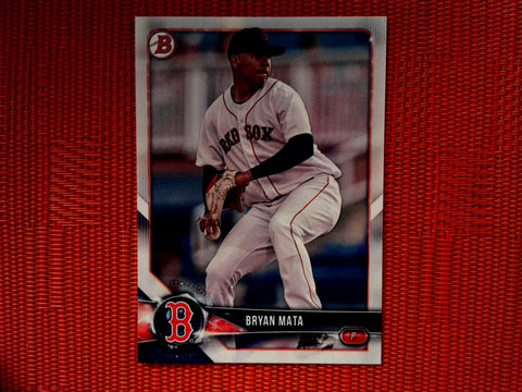 2018 Bowman Draft BD-172 Bryan Mata - Boston Red Sox (Base)