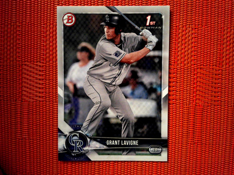 2018 Bowman Draft BD-186 Grant Lavigne - Colorado Rockies (Base)