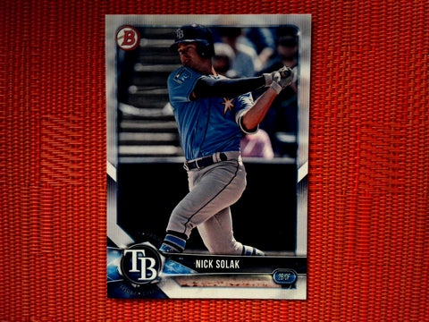 2018 Bowman Draft BD-46 Nick Solak - Tampa Bay Rays (Base)